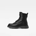 Radar High Tumbled Leather Boots - Black - Women