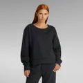 Constructed Loose Sweater - Black - Women