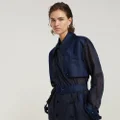 GSRR Trench Coat - Dark blue - Women