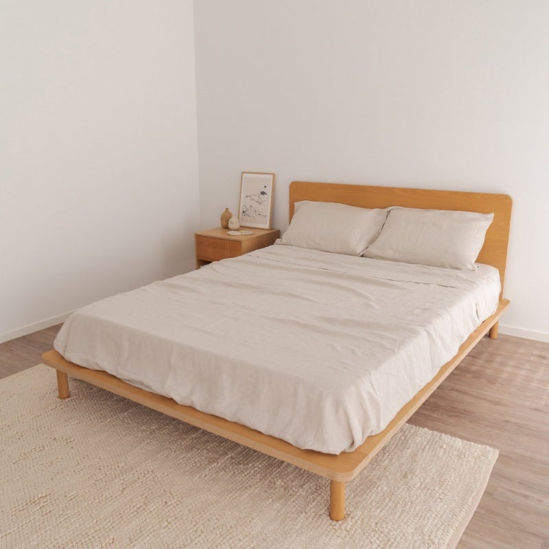 Eva Hemp Linen Sheets - Oat