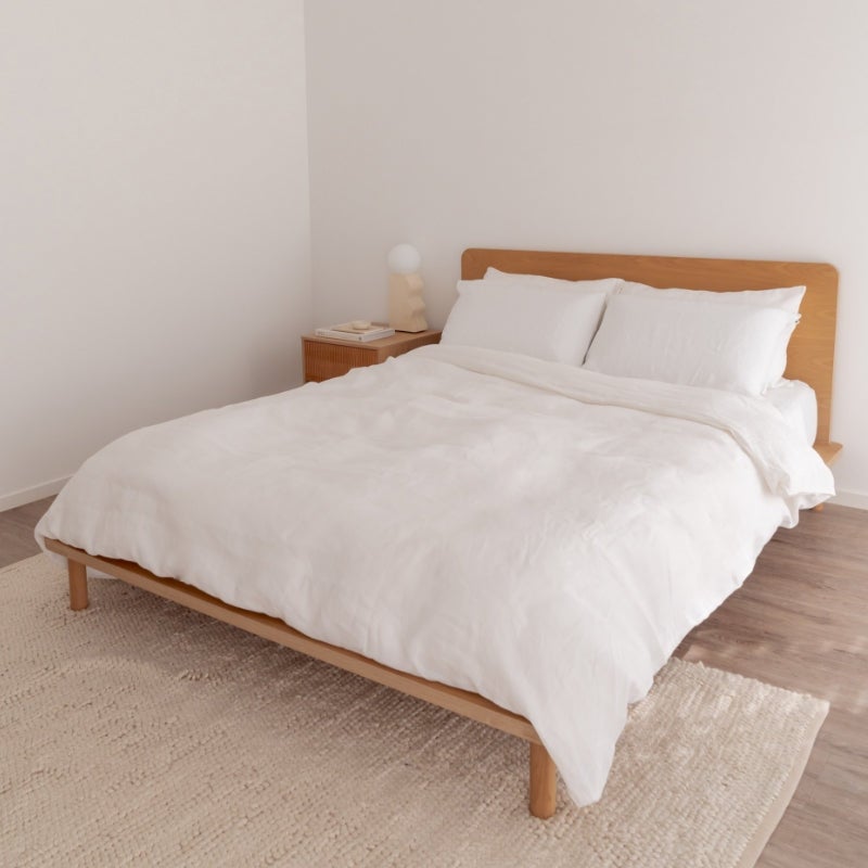 Eva Hemp Linen Sheets - White
