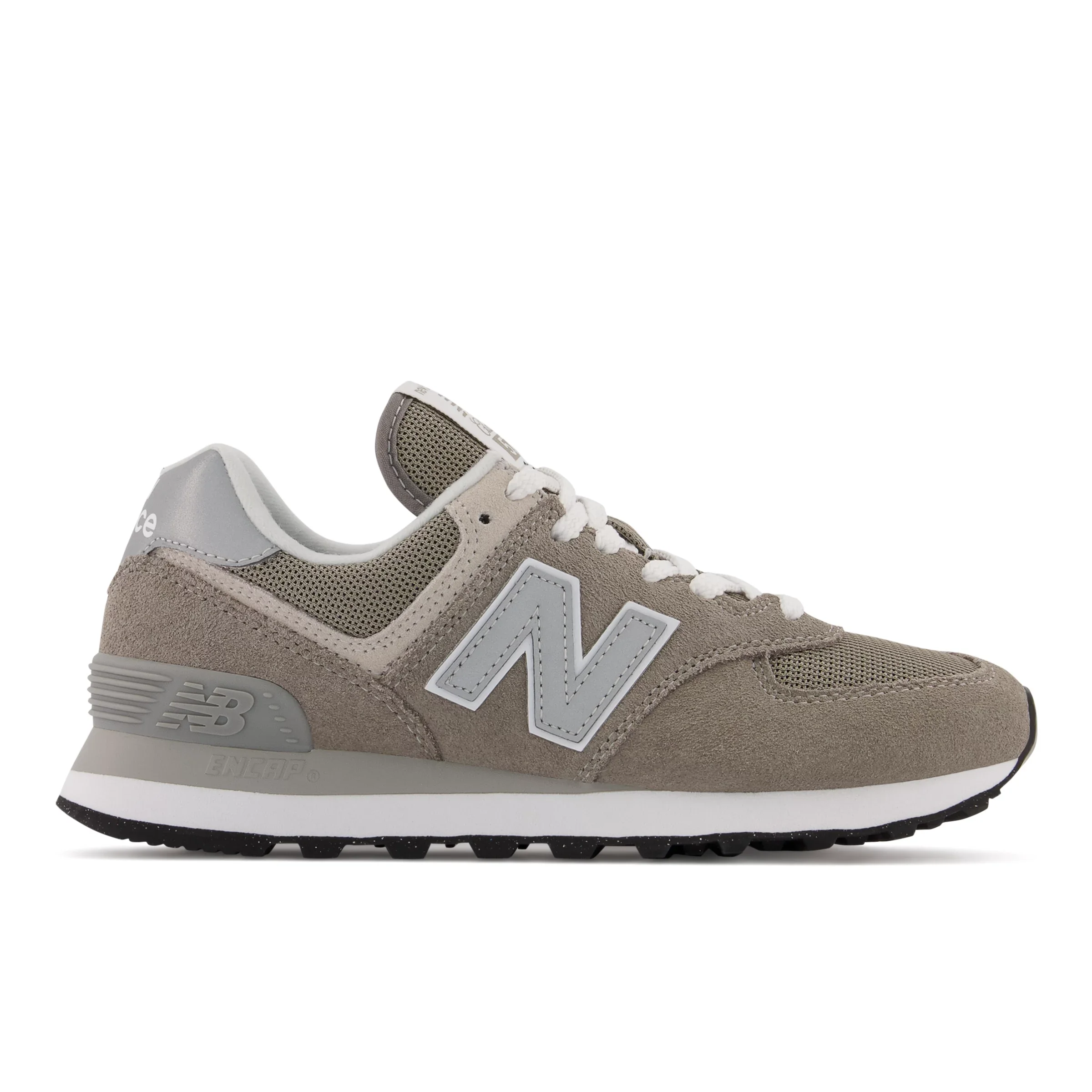 New Balance Women's 574 Core Grey/Nb White - Size 9