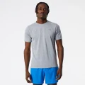 New Balance Men's Impact Run Short Sleeve Athletic Grey - Size S