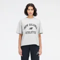 New Balance Women's Athletics Varsity Boxy T-Shirt Athletic Grey - Size L