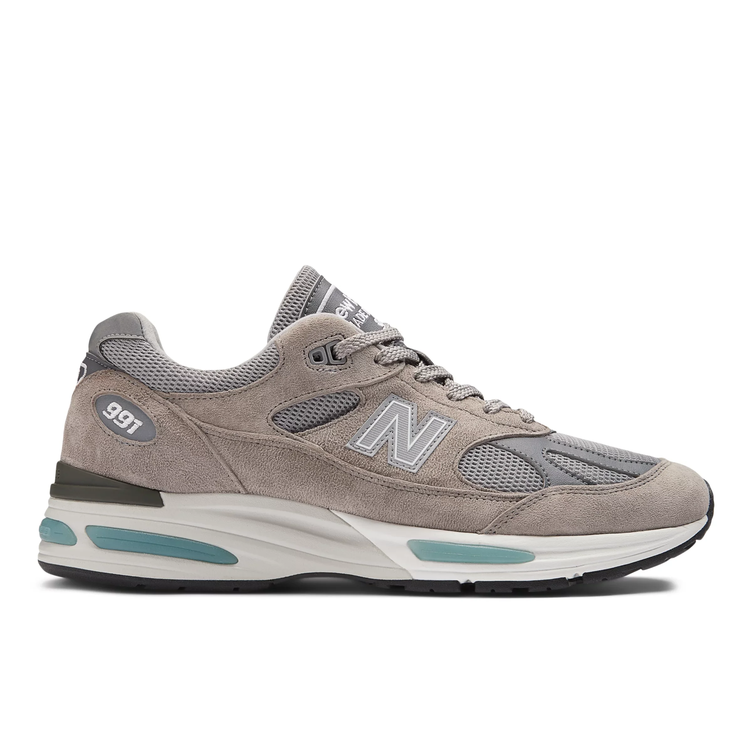 New Balance Unisex Made in UK 991v2 Dove/Alloy/Silver/Smoked Pearl - Size 7