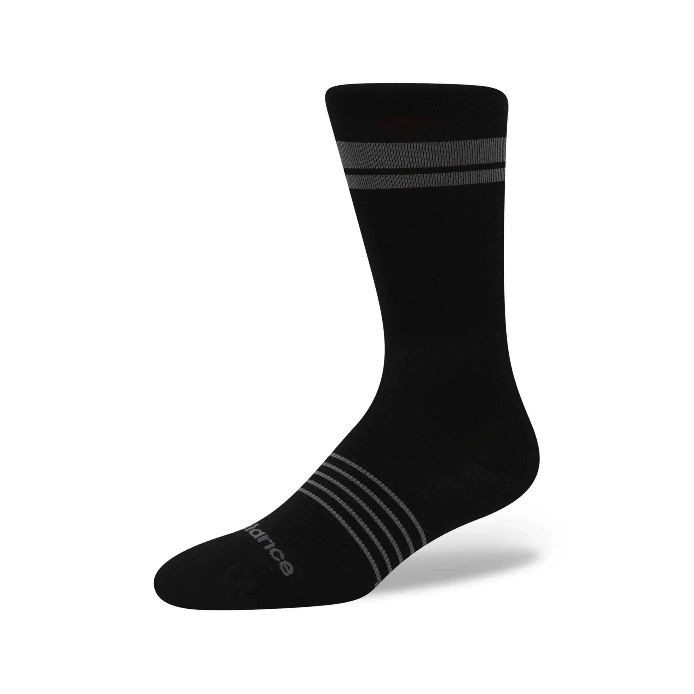 New Balance Unisex Pro Run Crew Socks 1 Pair Black - Size XL