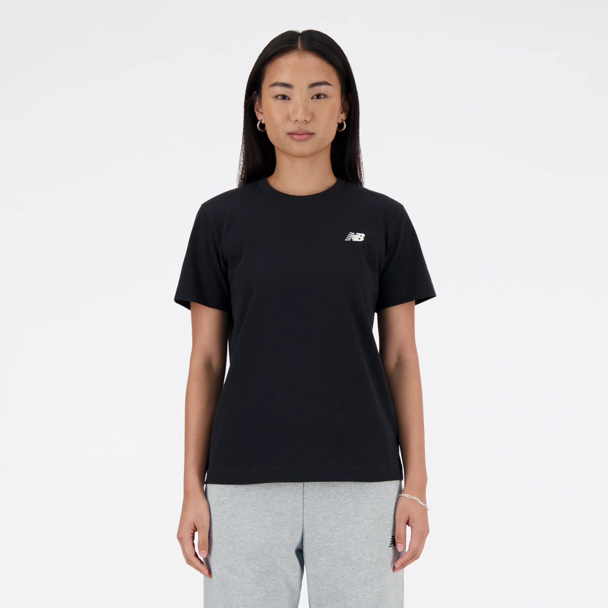 New Balance Women's Sport Essentials Jersey T-Shirt Black - Size L