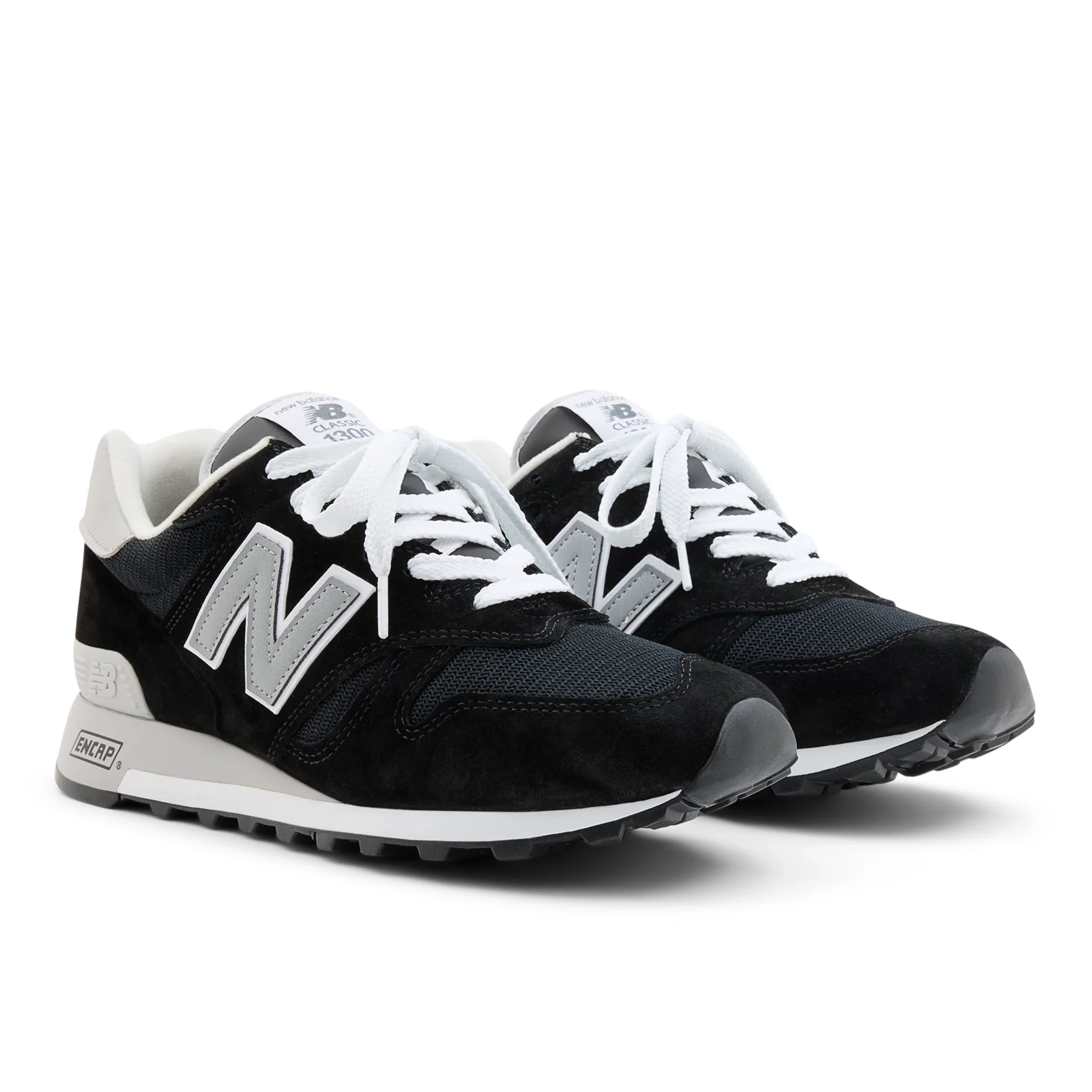 New Balance Unisex Made in USA 1300 Black/Raincloud/White - Size 8