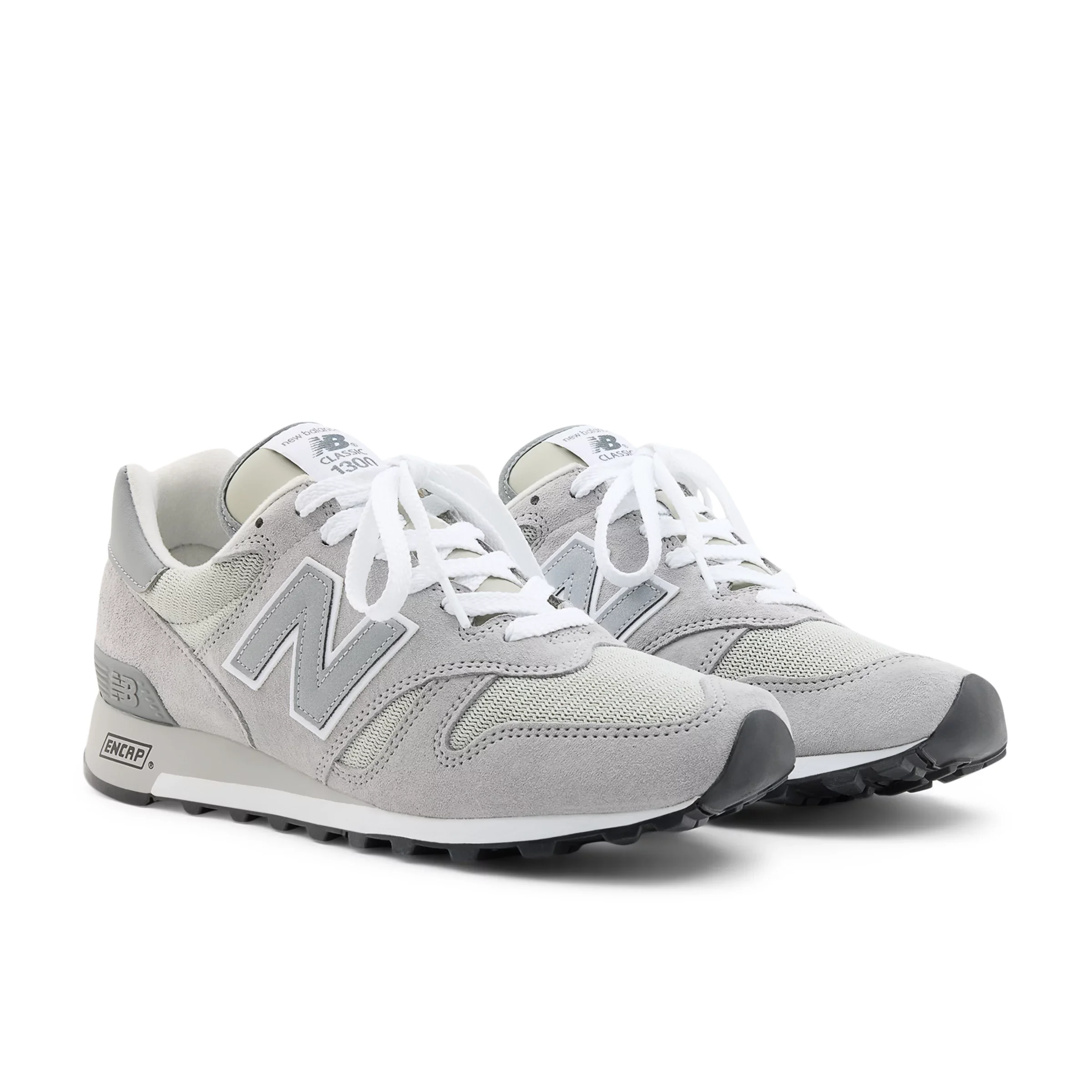 New Balance Unisex Made in USA 1300 Kool Gray/Harbor Grey/White - Size 7