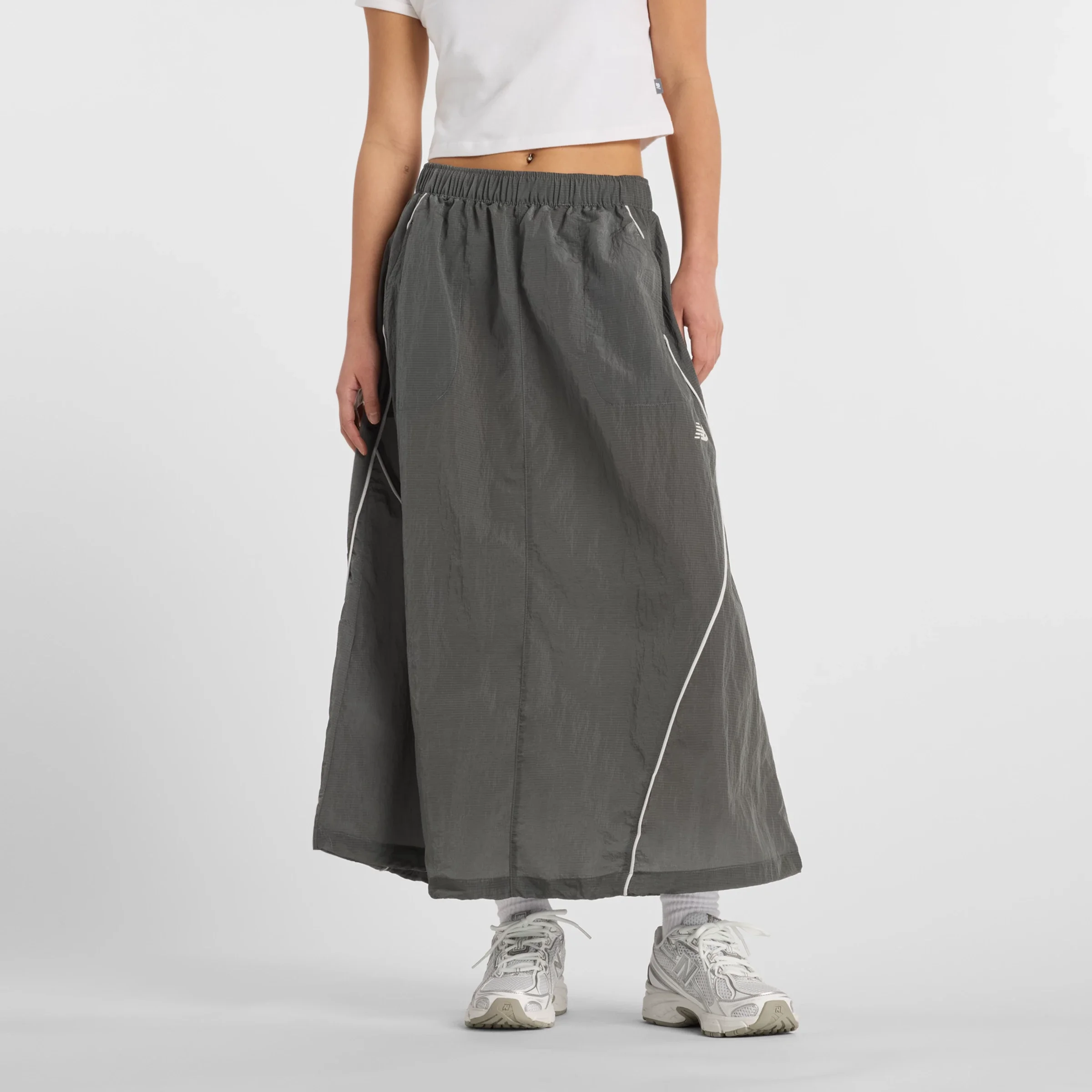 New Balance Women's Sport Legacy Skirt Castlerock - Size XS