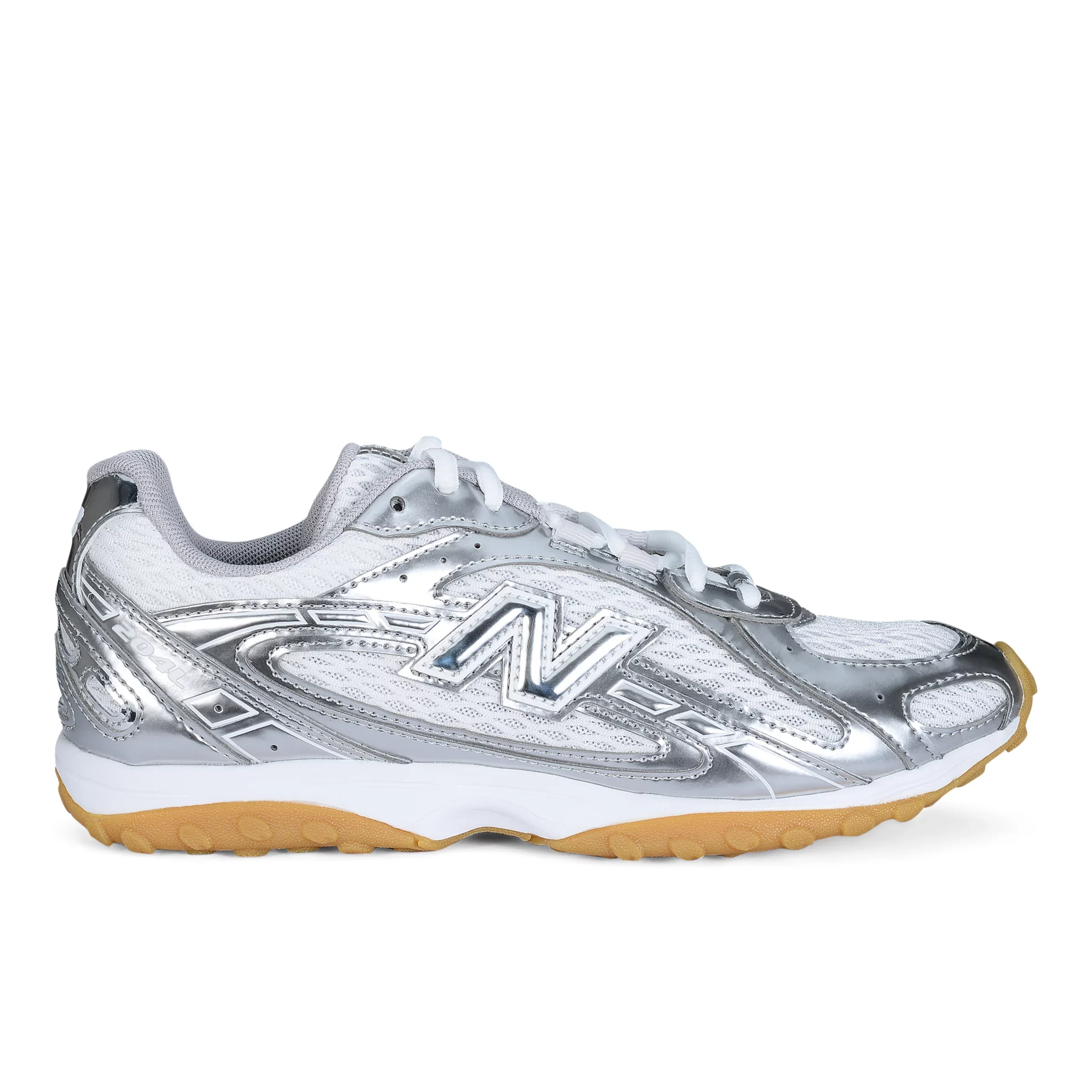 New Balance Unisex 204L Silver Metallic/White - Size 5