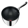 Jamie Oliver by Tefal Kitchen Essentials Non-Stick Stainless Steel Induction Wok 28cm