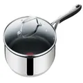 Jamie Oliver by Tefal Kitchen Essentials Non-Stick Stainless Steel Induction Sautepan 25cm + Lid