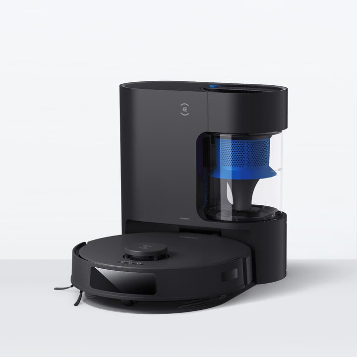 DEEBOT N20 PLUS Black Robot Vacuum & Mop with Mapping (Anti-Tangle, Self-Empty, Pet)