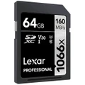 Lexar 64GB SDXC 160mb/s Professional Memory Card