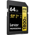 Lexar 64GB SDXC 270mb/s UHS-II SD Memory Card