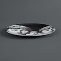 Fornasetti bust print plate - Black