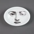 Fornasetti face print ashtray (10cm) - White