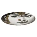 Fornasetti face round plate - Black