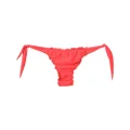 Amir Slama frilled bikini bottoms - Red