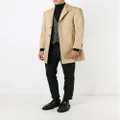 Thom Browne mac bal collar overcoat - Neutrals