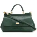Dolce & Gabbana small Sicily iguana-print top-handle bag - Green