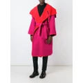 JC de Castelbajac Pre-Owned reversible oversized coat - Red