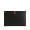 Thom Browne small tablet clutch - Black