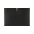 Thom Browne large zipper laptop holder - Black