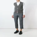 Thom Browne sleeveless buttoned cardigan - Grey