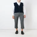Thom Browne sleeveless buttoned cardigan - Blue
