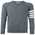 Thom Browne 4-Bar crew neck cashmere jumper - Grey