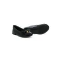 Dolce & Gabbana Kids logo-charm ballerina shoes - Black