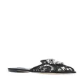 Dolce & Gabbana embellished lace flat sandals - Black