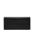 Thom Browne logo stamp leather wallet - Black