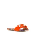 Casadei fringed strap daytime sandals - Multicolour