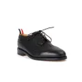Thom Browne grain-textured leather oxfords - Black