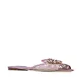 Dolce & Gabbana Rainbow Lace brooch-detail sandals - Pink