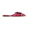 Dolce & Gabbana Rainbow Lace brooch-detail sandals - Red