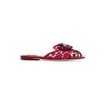 Dolce & Gabbana Rainbow Lace brooch-detail sandals - Red