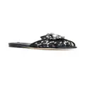 Dolce & Gabbana Rainbow Lace brooch-detail sandals - Black