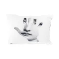 Fornasetti Mano photograph-print cushion - White