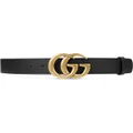 Gucci Double G leather belt - Black