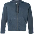 James Perse jersey zip hoodie - Blue