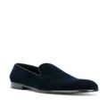 Dolce & Gabbana classic velvet slippers - Blue