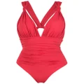 Brigitte cut out swimsuit - Red
