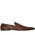 Gucci Jordaan leather loafers - Brown