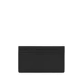 Saint Laurent logo-stamp grained-leather cardholder - Black