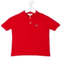 Lacoste Kids logo embroidery polo shirt - Red