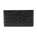 Saint Laurent crocodile-embossed leather cardholder - Black